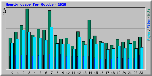 Hourly usage for October 2026
