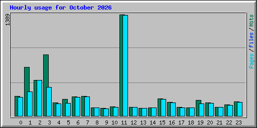 Hourly usage for October 2026